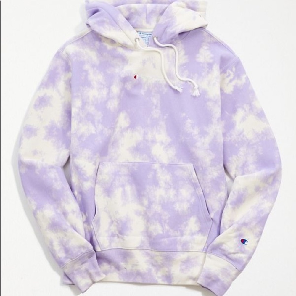Champion tie dye hoodie xs